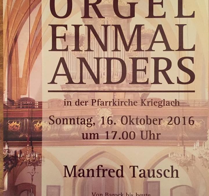Orgel Einmal Anders am 16. Oktober 2016 in der Pfarrkirche Krieglach